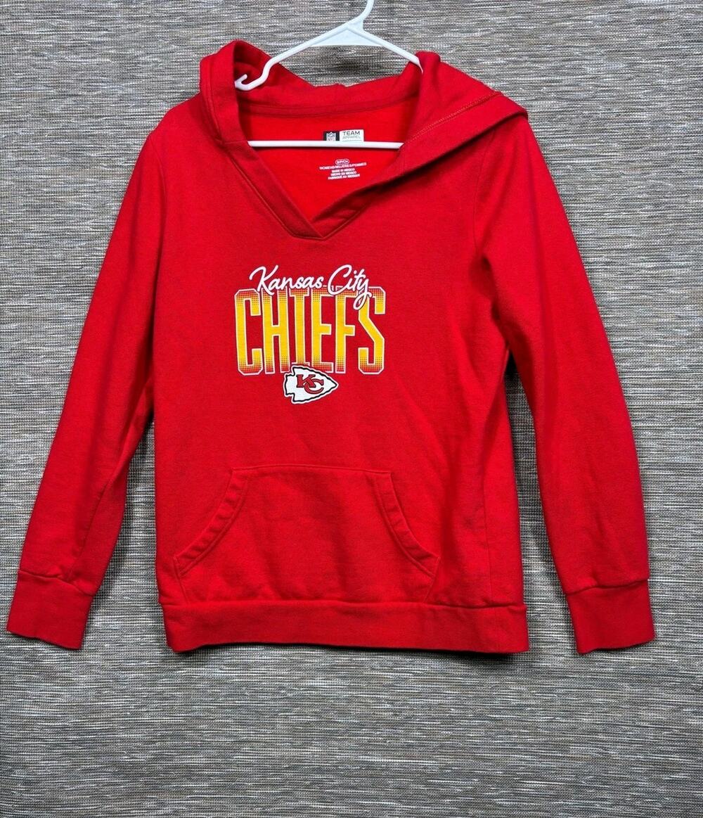 Kansas City Chiefs Sweatshirt Womens Small Red NFL Football Team Apparel Hoodie
